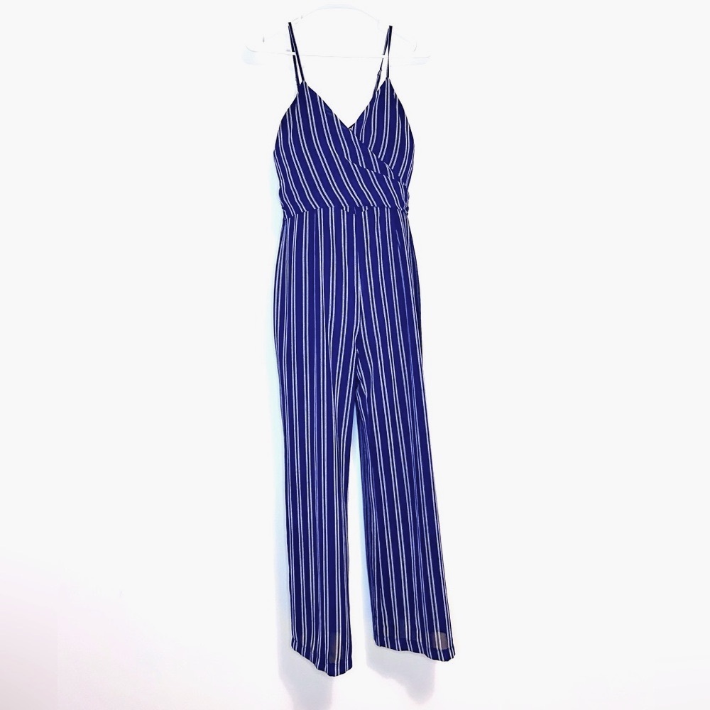 Michael Michael Kors True Navy Bangle Stripe Jumpsuit
